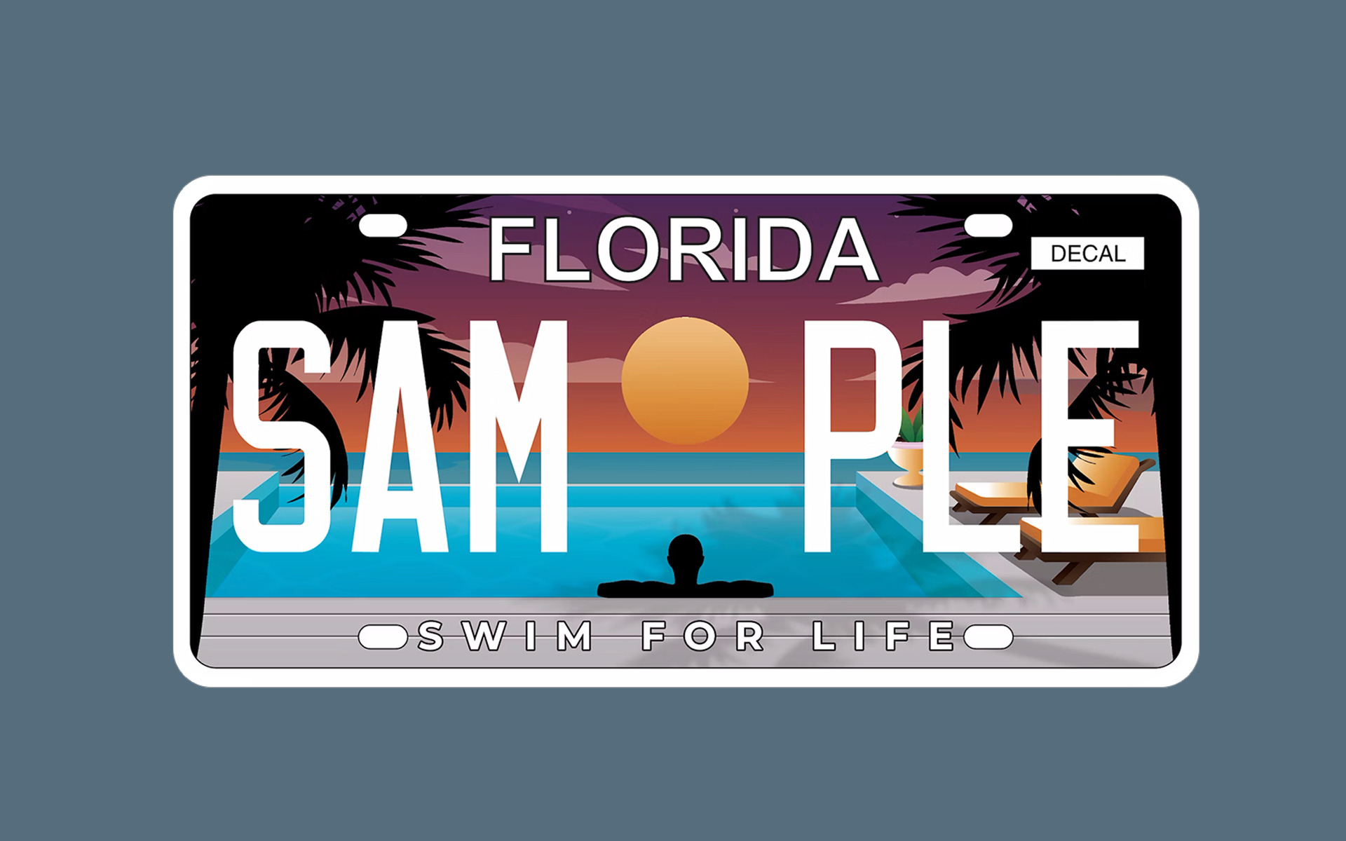 Swim For Life License Plate Reserve Today